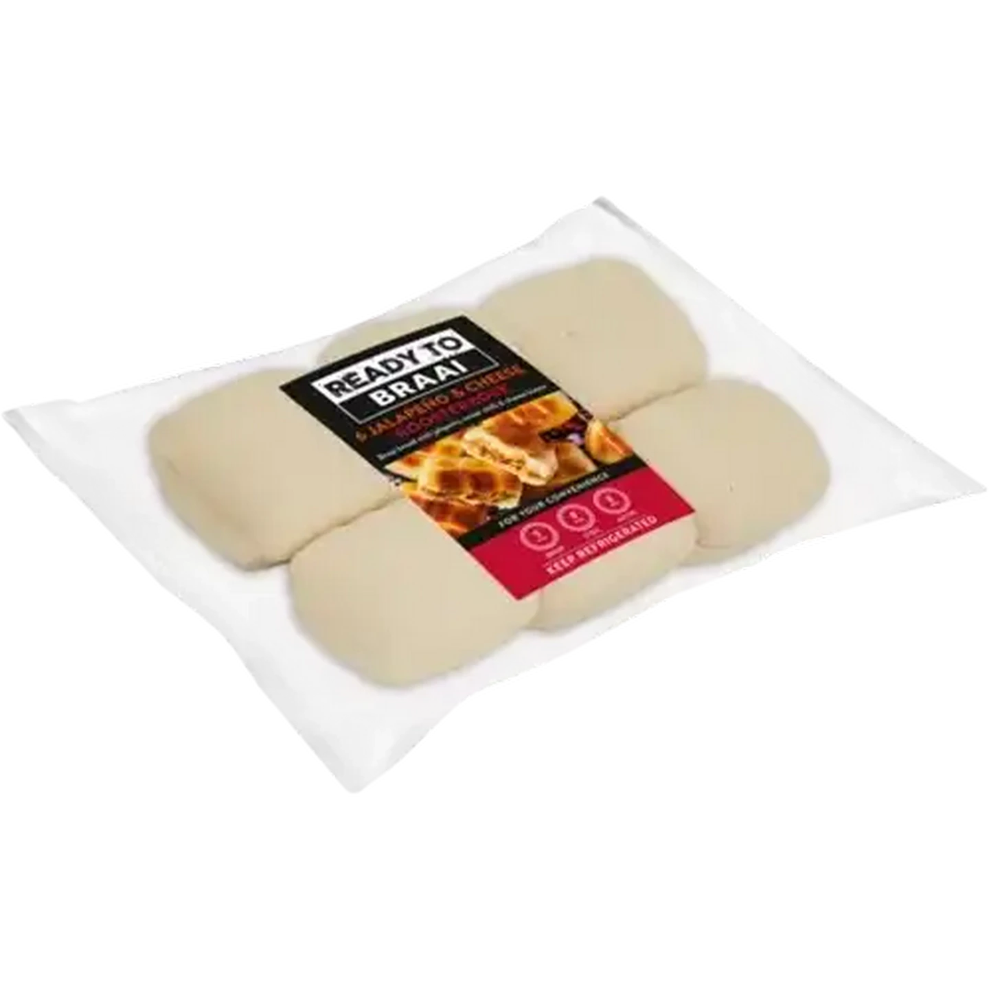 Checkers Sixty60 | Ready To Braai Jalapeño & Cheese Roosterkoek 6 Pack