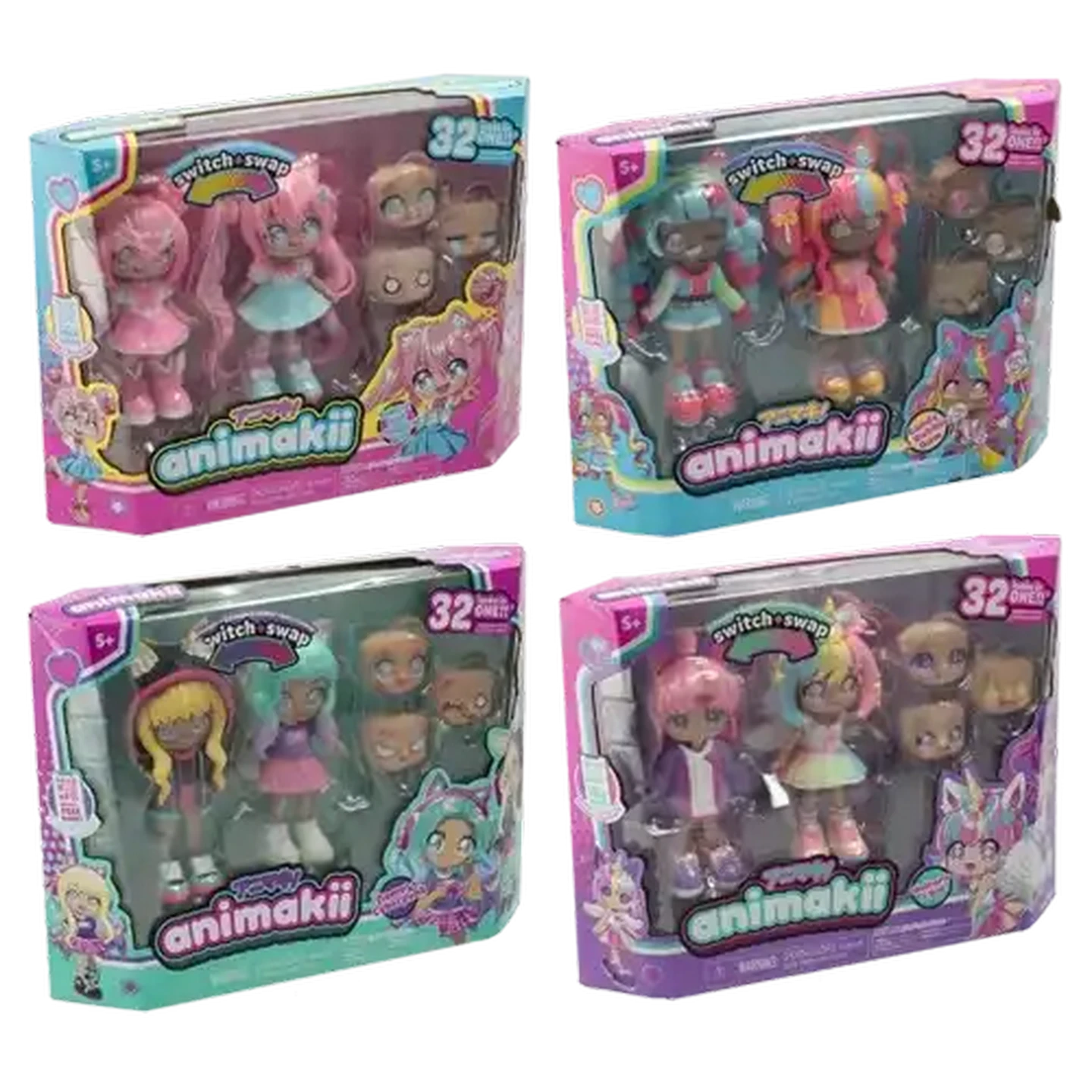 Checkers Sixty60 | Animakii Switch & Swap Doll Set (Design May Vary)
