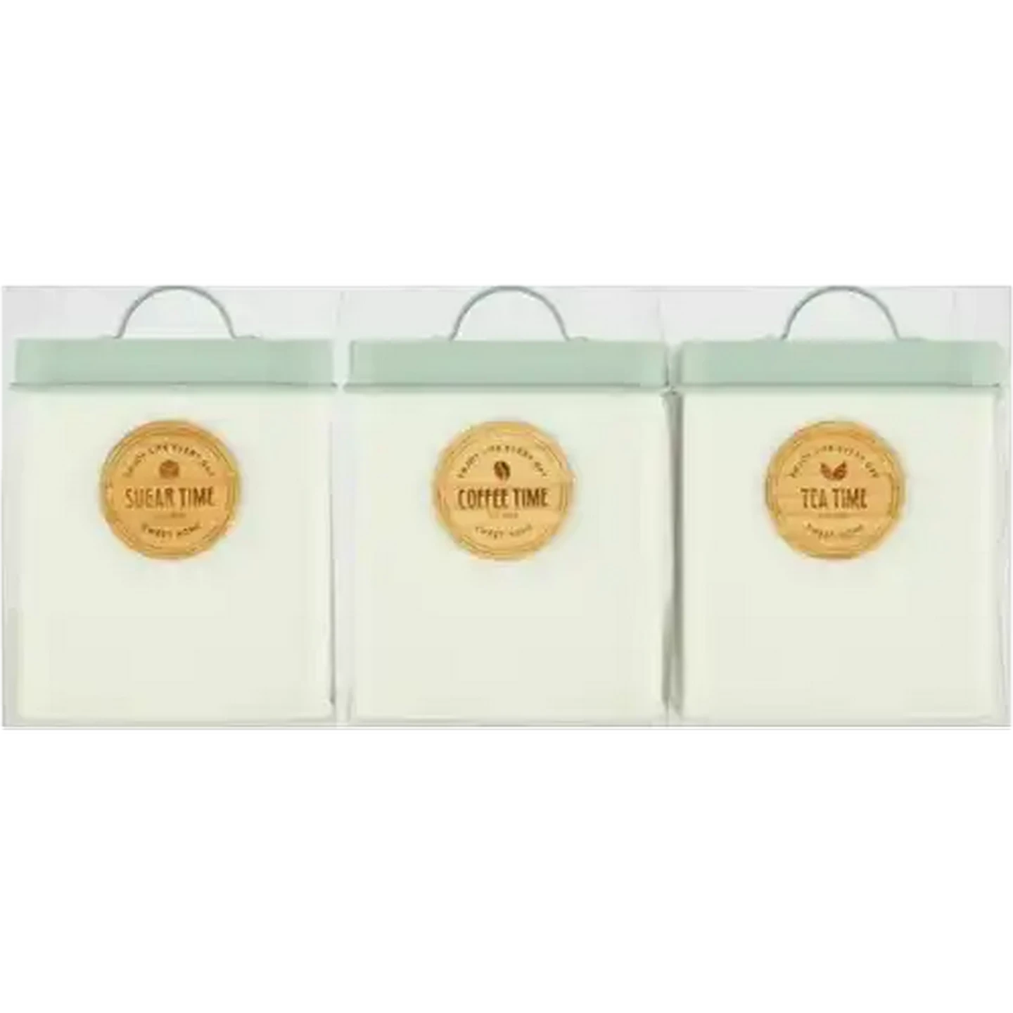 Image of Indigo Tea, Coffee & Sugar Canister Set 3-Piece