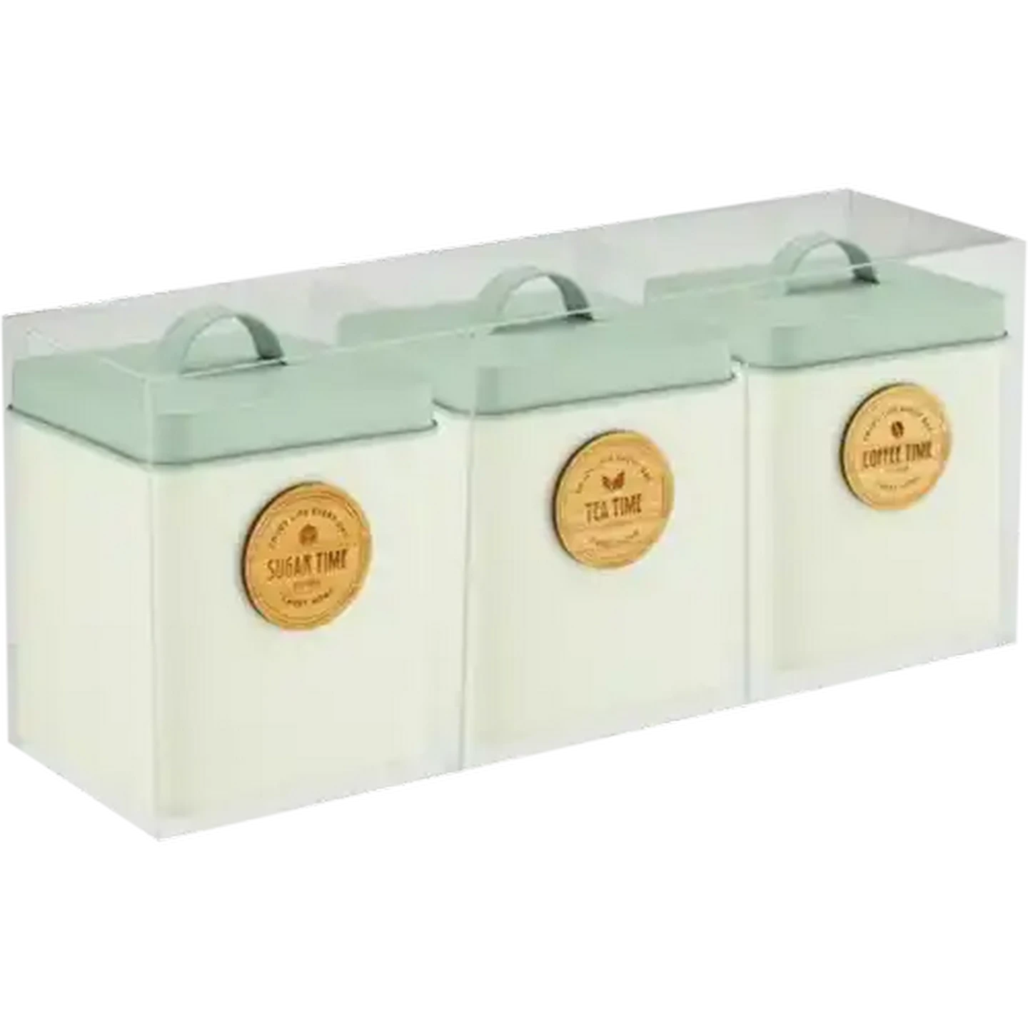 Image of Indigo Tea, Coffee & Sugar Canister Set 3-Piece