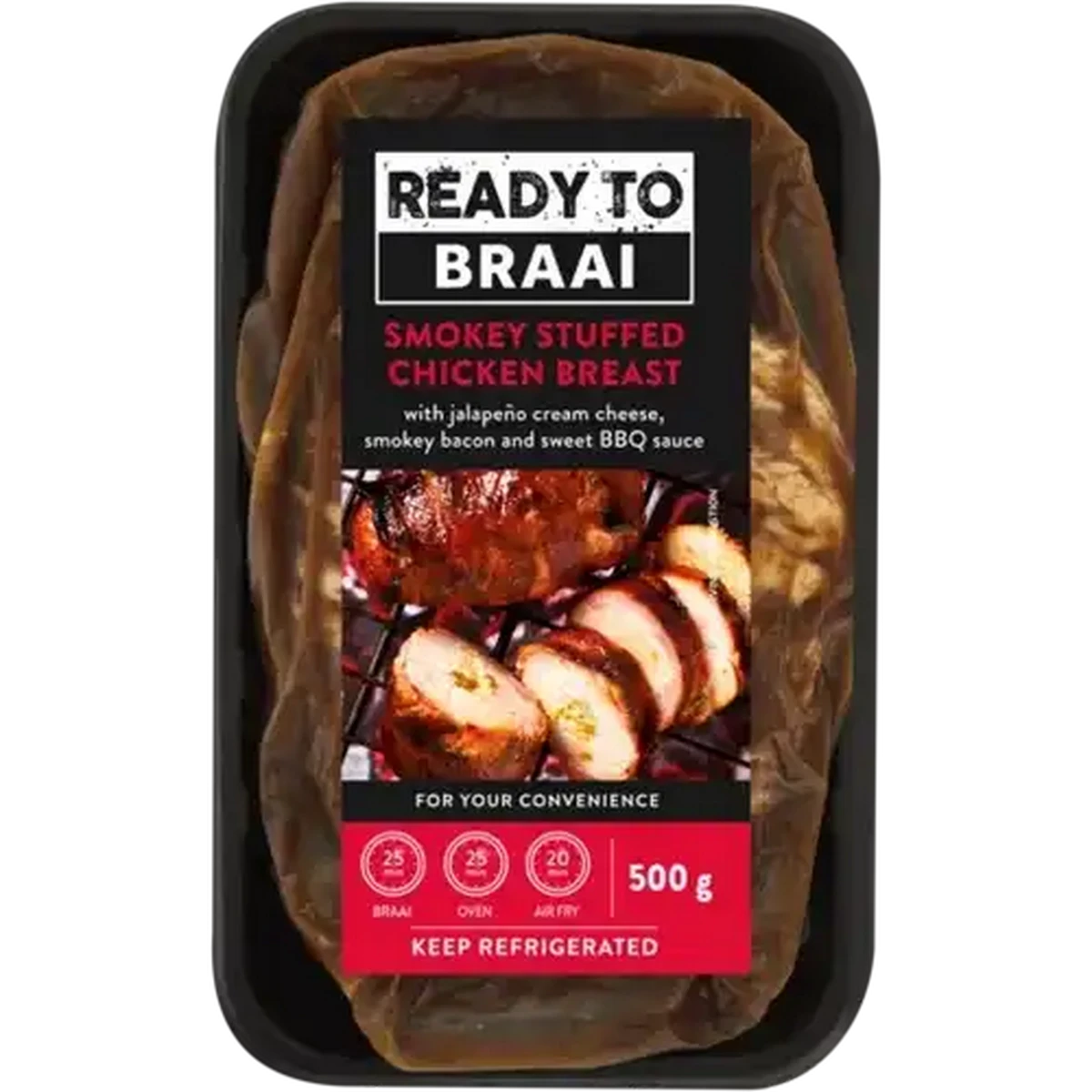Checkers Sixty60 | Ready To Braai Smokey Stuffed Chicken Breast 500g
