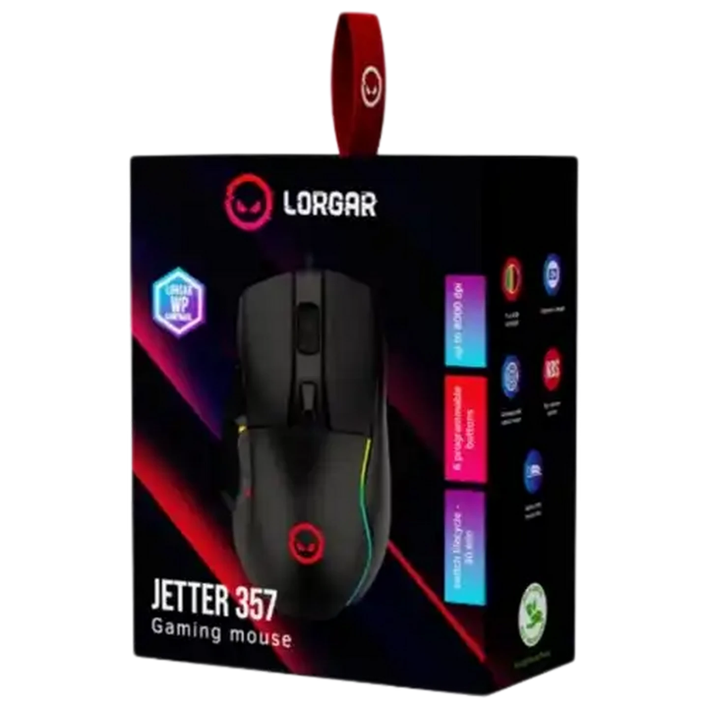 Image of Lorgar Jetter 357 Black Gaming Mouse