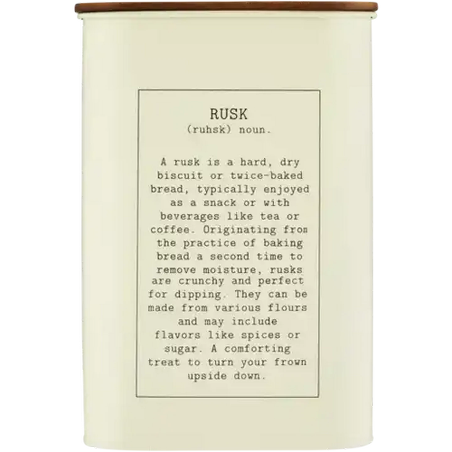 Image of Rusk Canister 1s