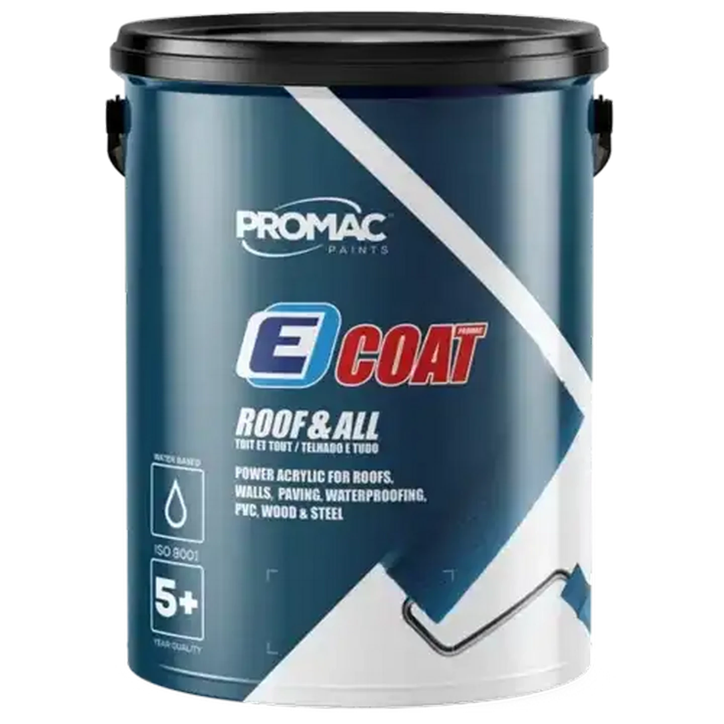 Image of Promac Paints ECoat Roof & All Brown Paint 5L