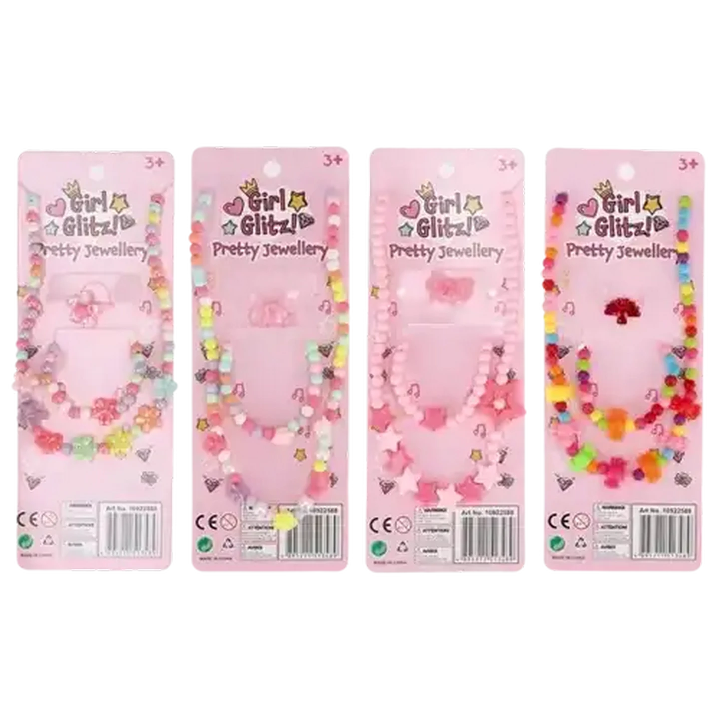Image of Girl Glitz! Pretty Jewellery Necklace Set 3 Piece (Design May Vary)
