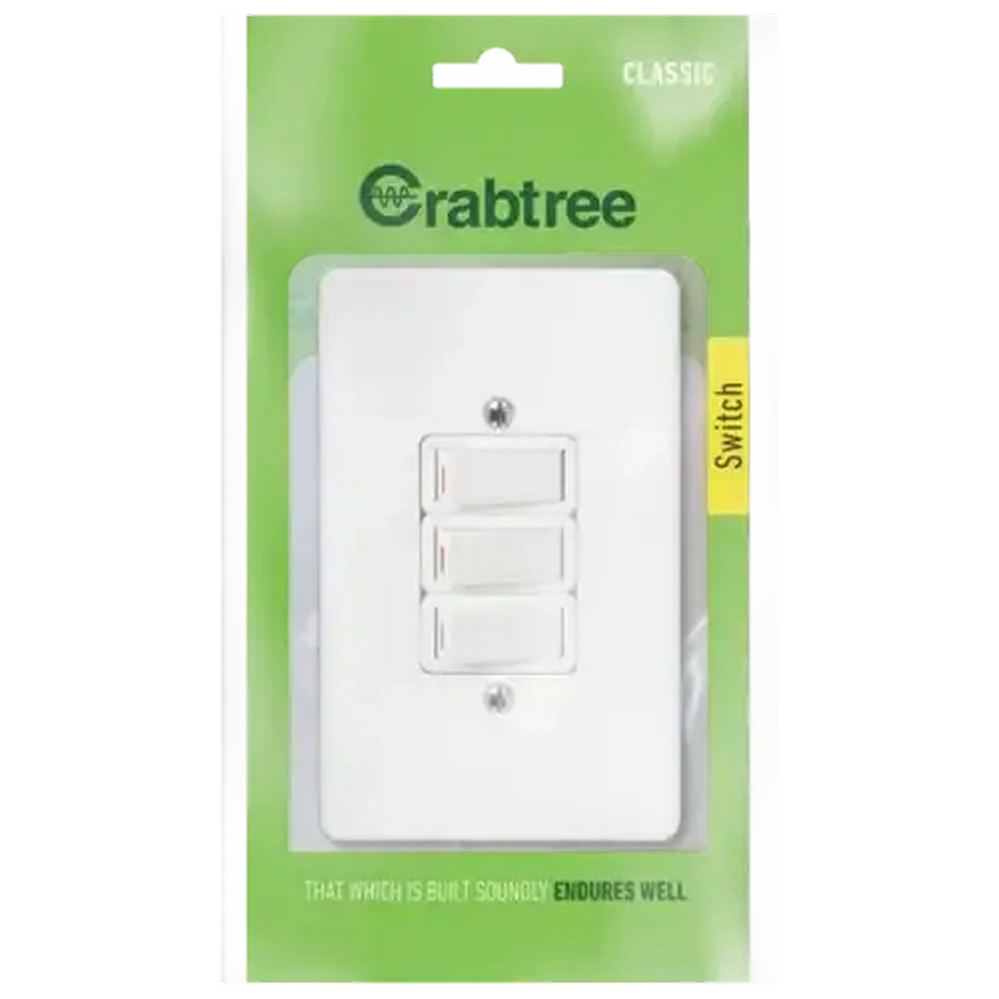 Image of Crabtree 3 Lever Switch 1 Way 4x2