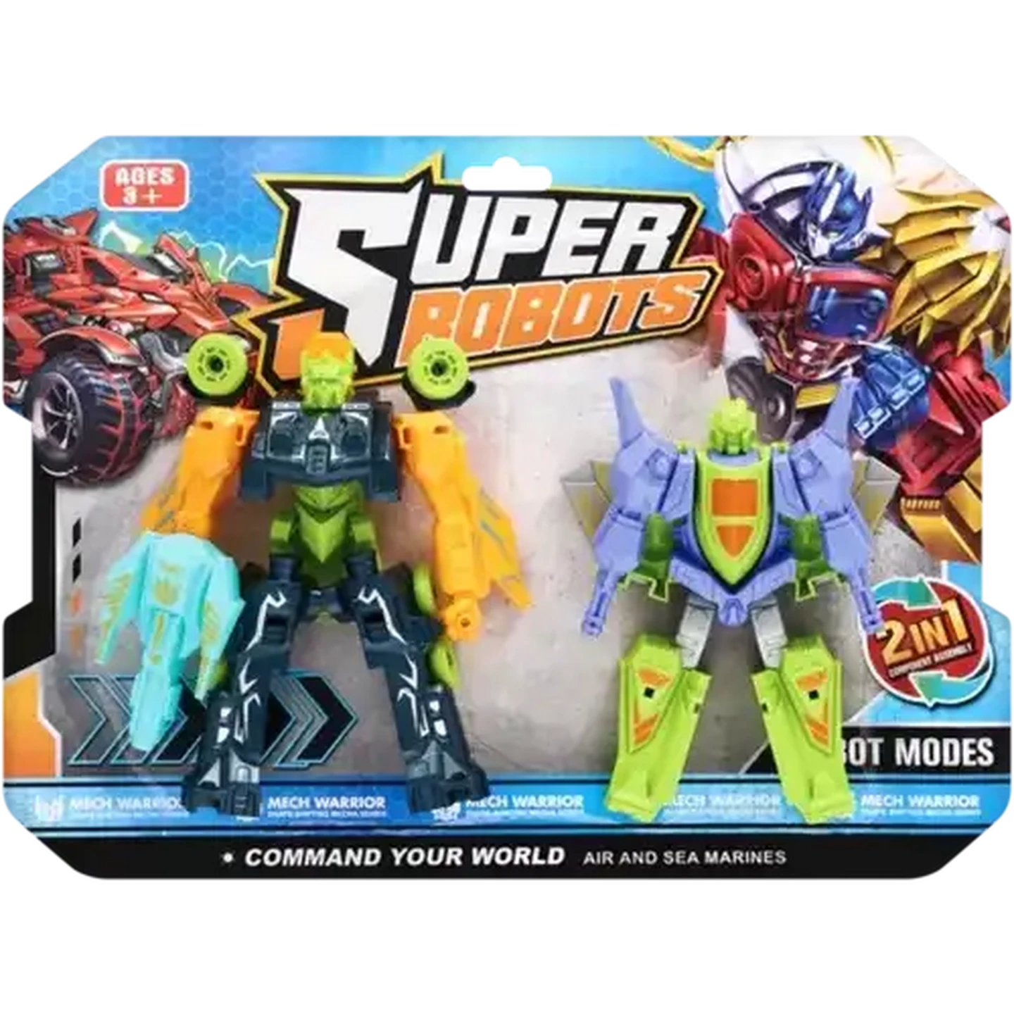 Shoprite ZA | 2-in-1 Mech Warrior Super Robots 2 Piece (Type May Vary)