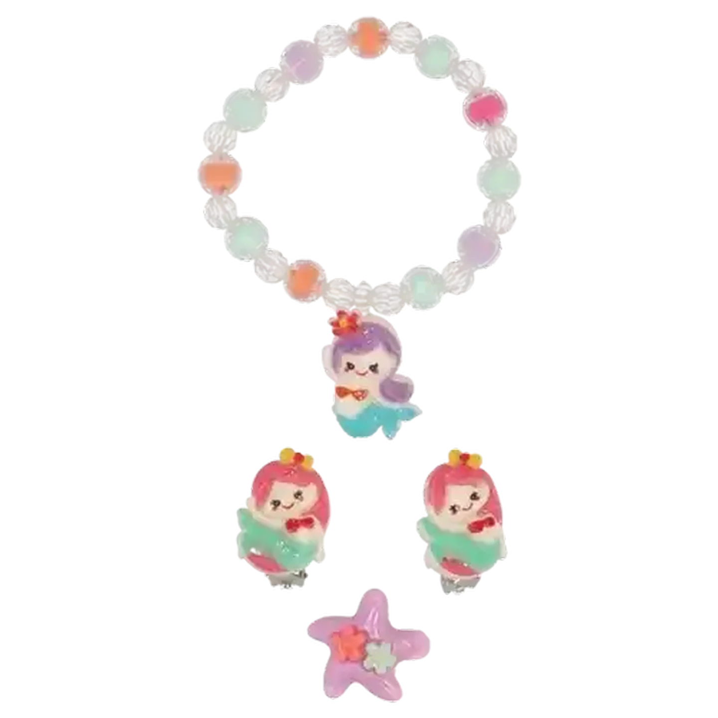 Image of Girl Glitz! Pretty Jewellery Earrings, Ring & Bracelet Set 4 Piece (Design May Vary)