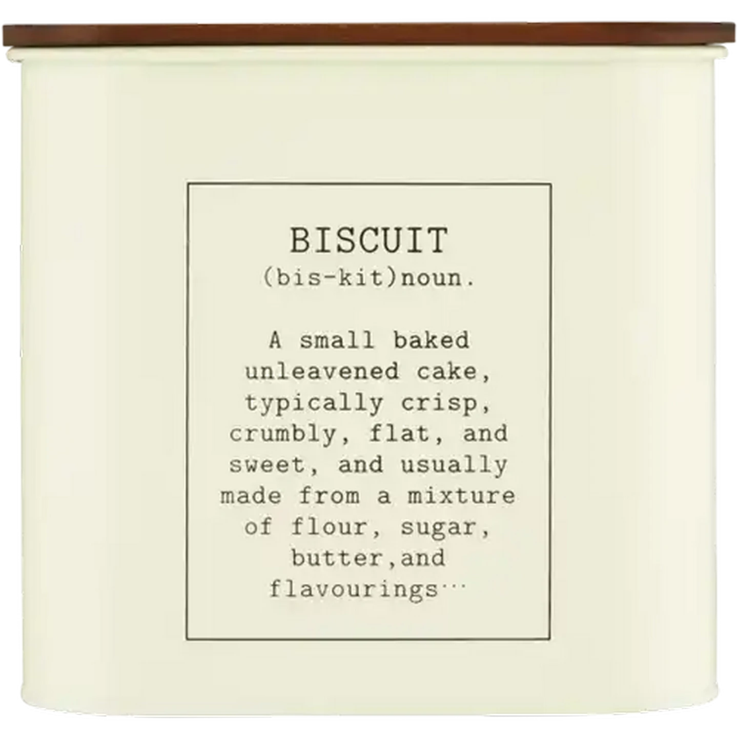 Image of Printed Biscuit Canister 1s