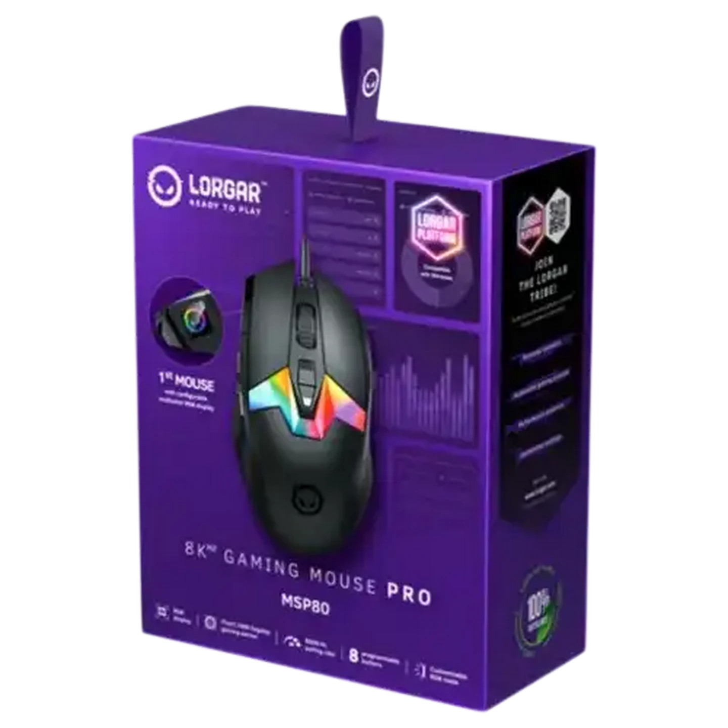Image of Lorgar 8K Pro Black Gaming Mouse