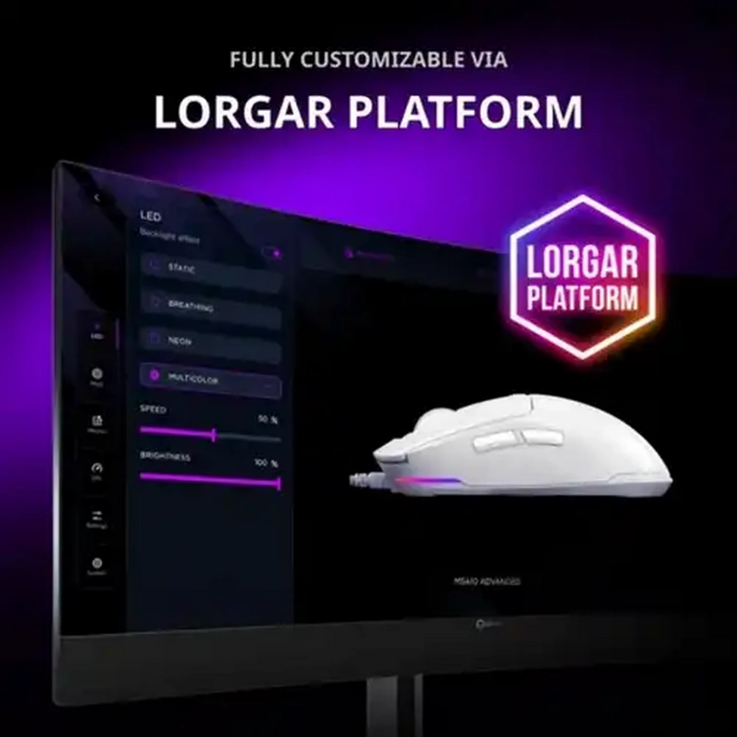 Image of Lorgar Advanced White Gaming Mouse