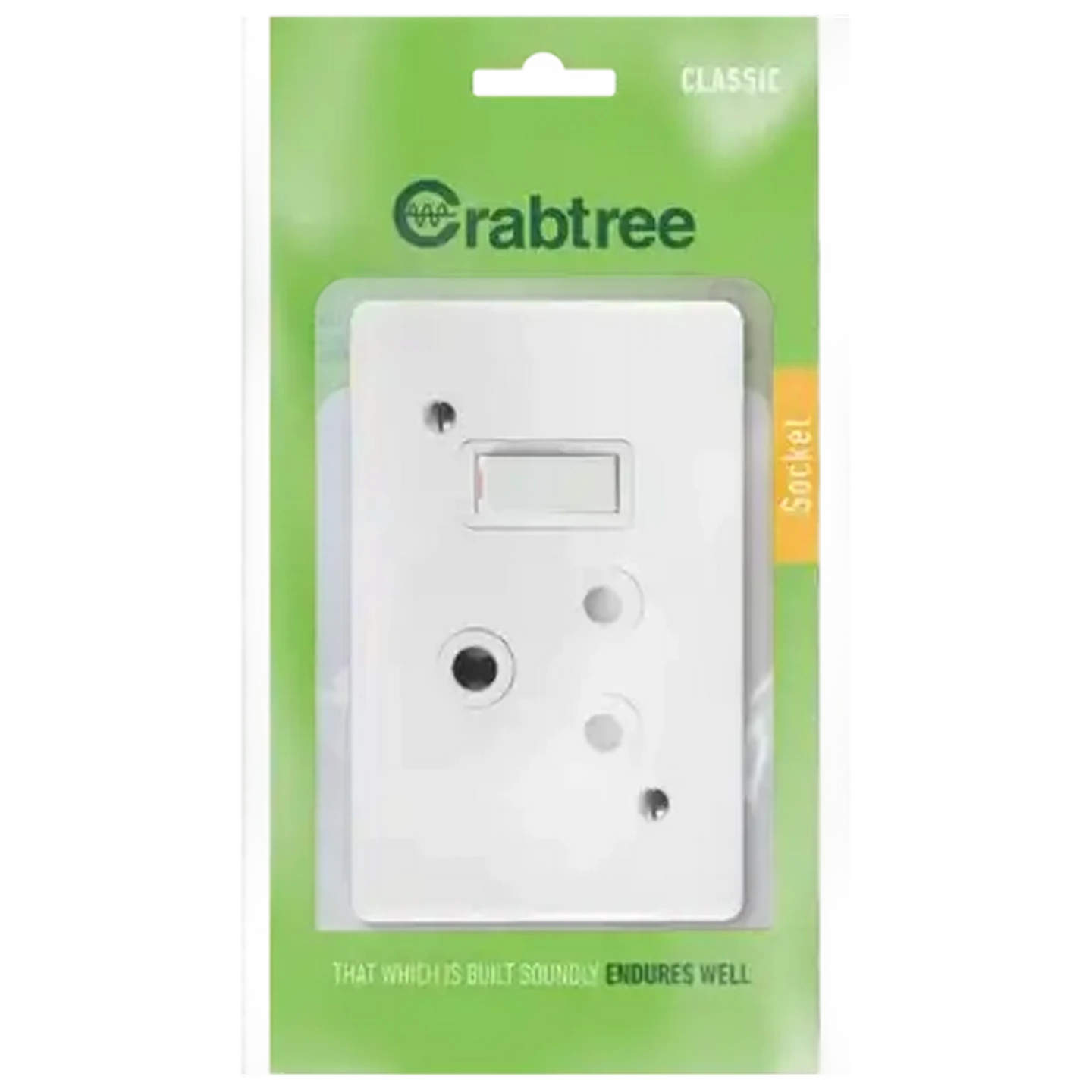 Image of Crabtree Single Horizontal Socket 100x50mm