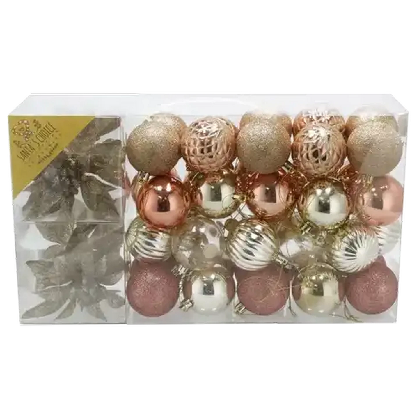 Image of Santa's Choice Christmas Mixed Bauble Decoration Set 44 Piece