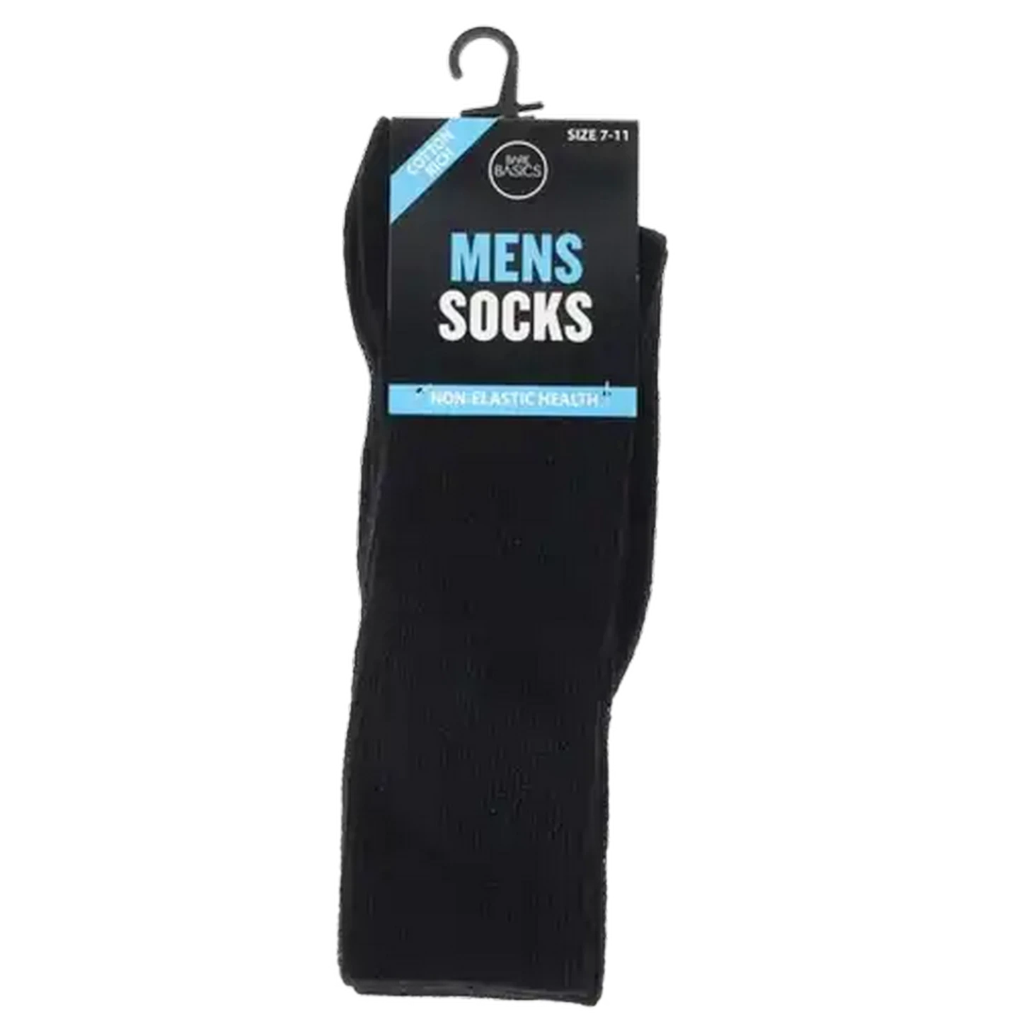Image of Bare Basics Men's Non-Elastic Health Socks Size 7-11 (Colour May Vary)