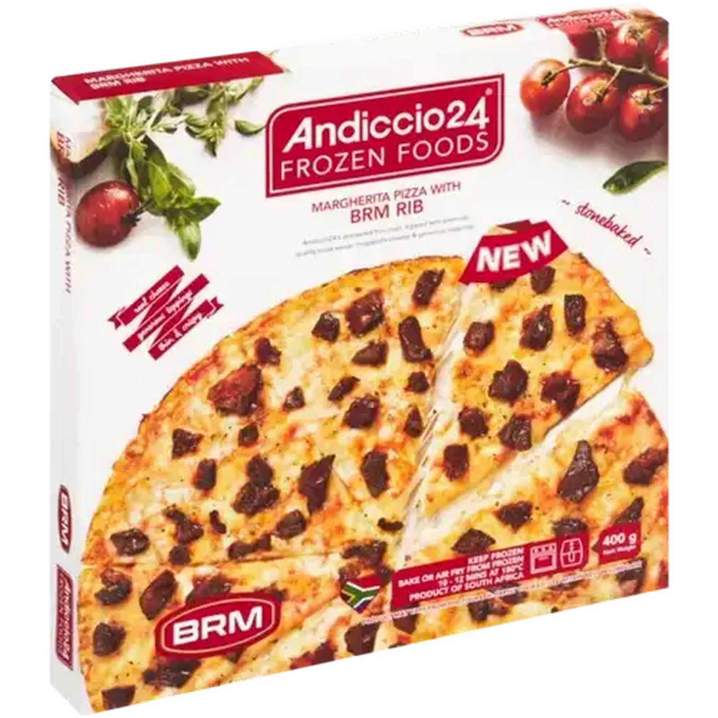 Image of Andiccio24 Frozen Margherita with BRM Rib Pizza 400g