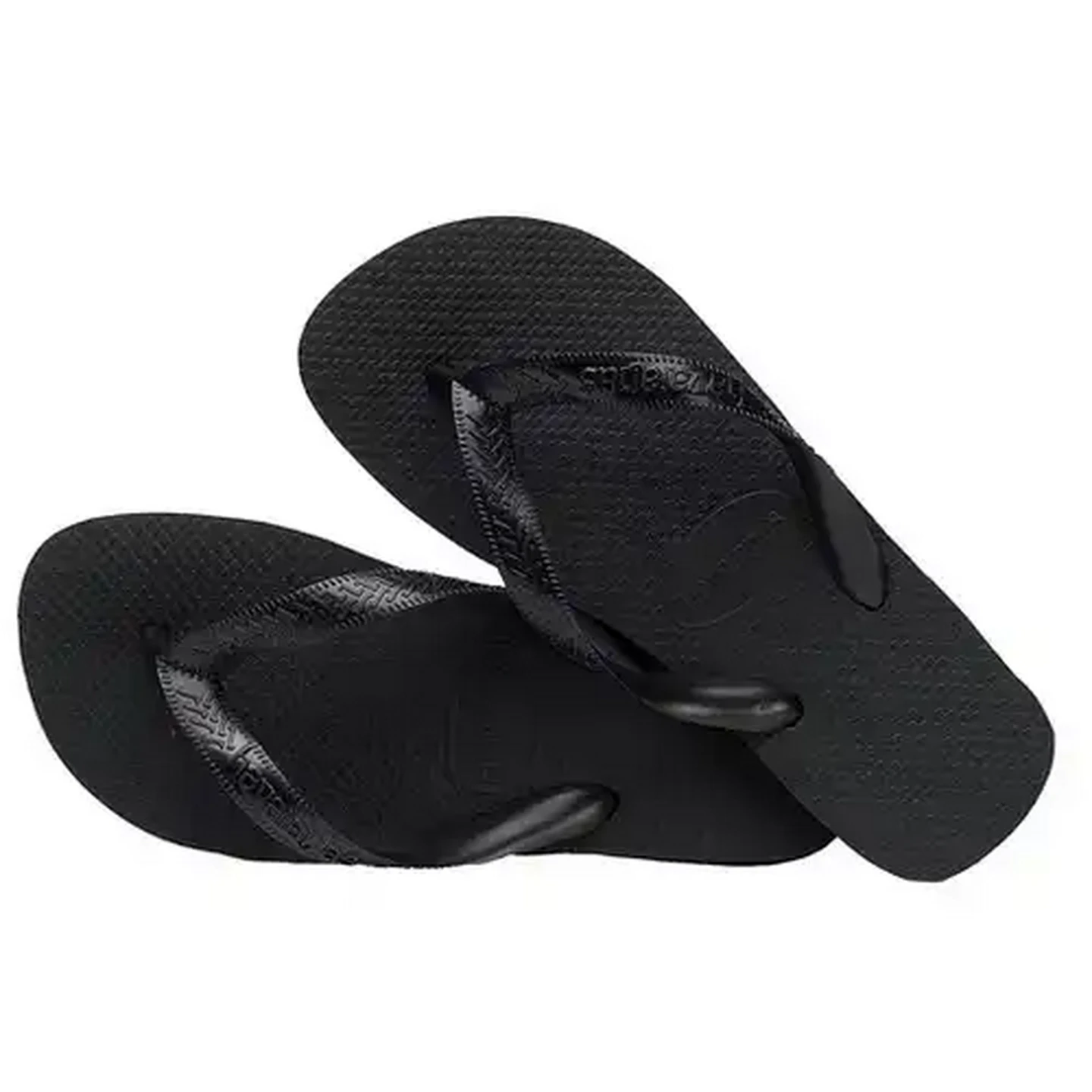 Image of Havaianas Unisex Top Black Sandals 39/40 (Size 6/7)