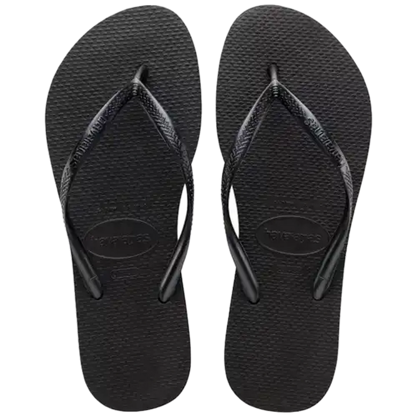 Image of Havaianas Ladies Slim Black Sandals 41/42 (Size 8)