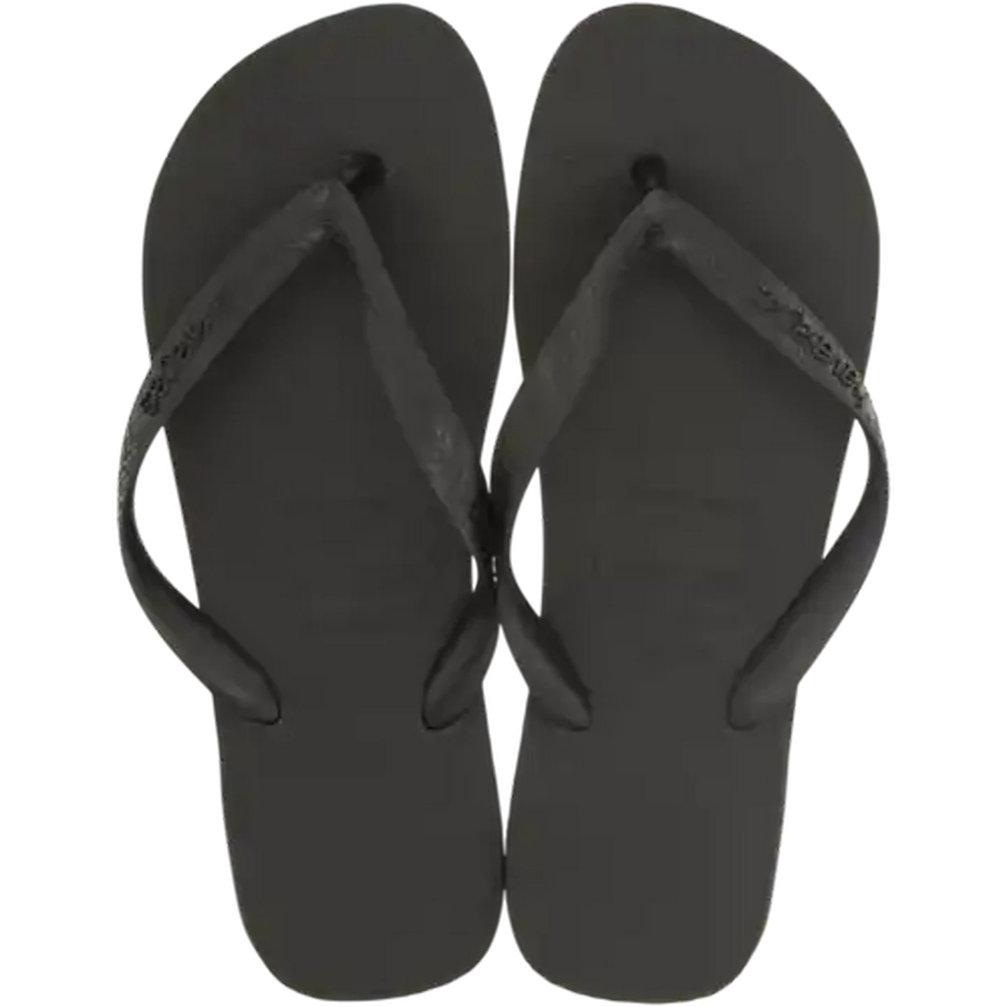 Image of Havaianas Unisex Top Black Sandals 35/36 (Size 3)