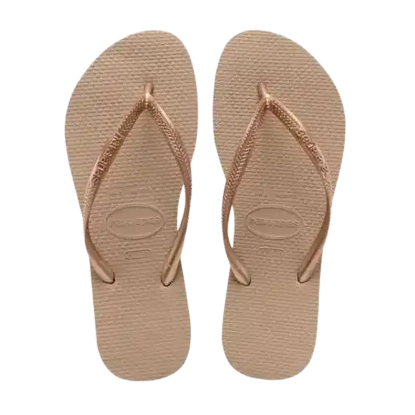Image of Havaianas Ladies Slim Rose Gold Sandals 39/40 (Size 6/7)