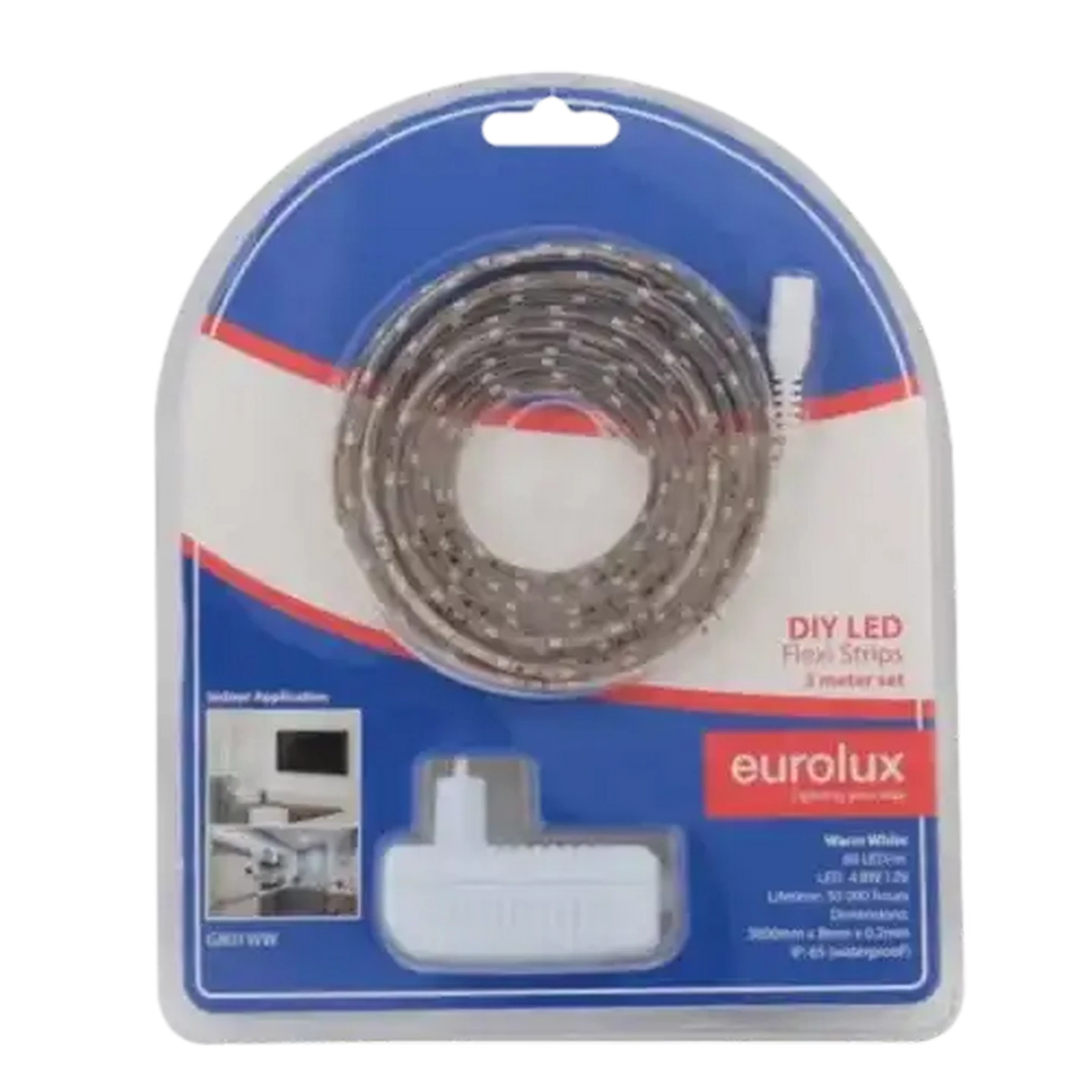 Image of Eurolux G801WW Warm Whit Strip DIY Kit 3m LED 4.8w