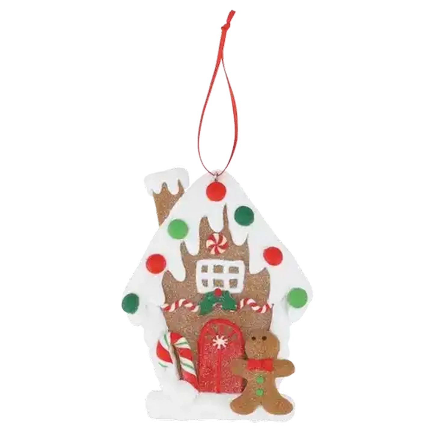 Image of Santa's Choice Gingerbread House Clay Tree Decoration