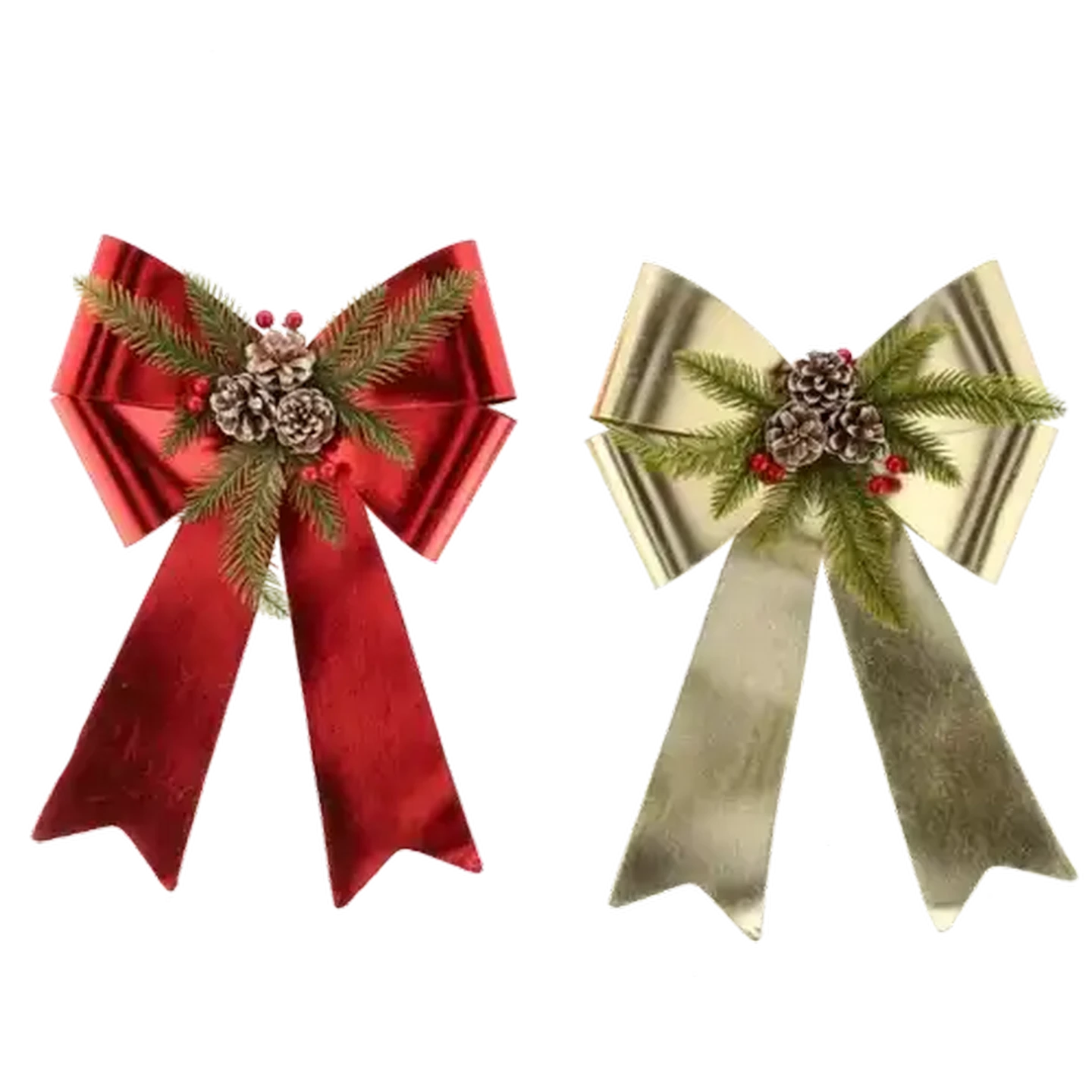Image of Santa's Choice Bow with Ornaments (Colour May Vary)