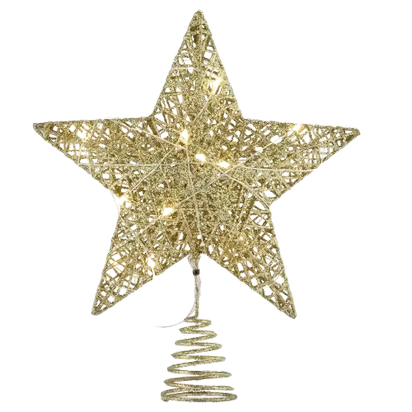 Image of Christmas Star Tree Top Battery Operated Lights 25cm