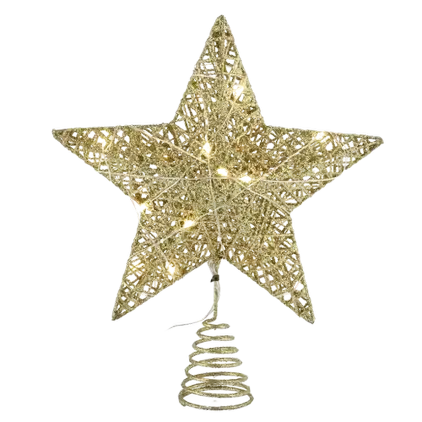 Image of Christmas Star Tree Top Battery Operated Lights 25cm