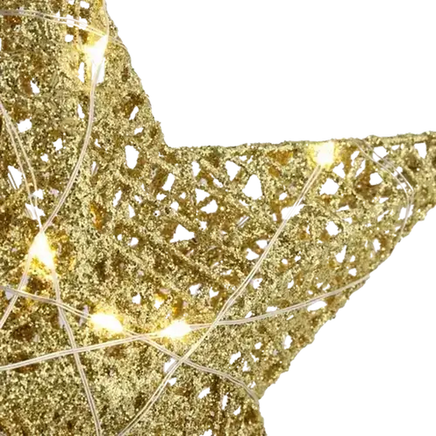 Image of Christmas Star Tree Top Battery Operated Lights 25cm