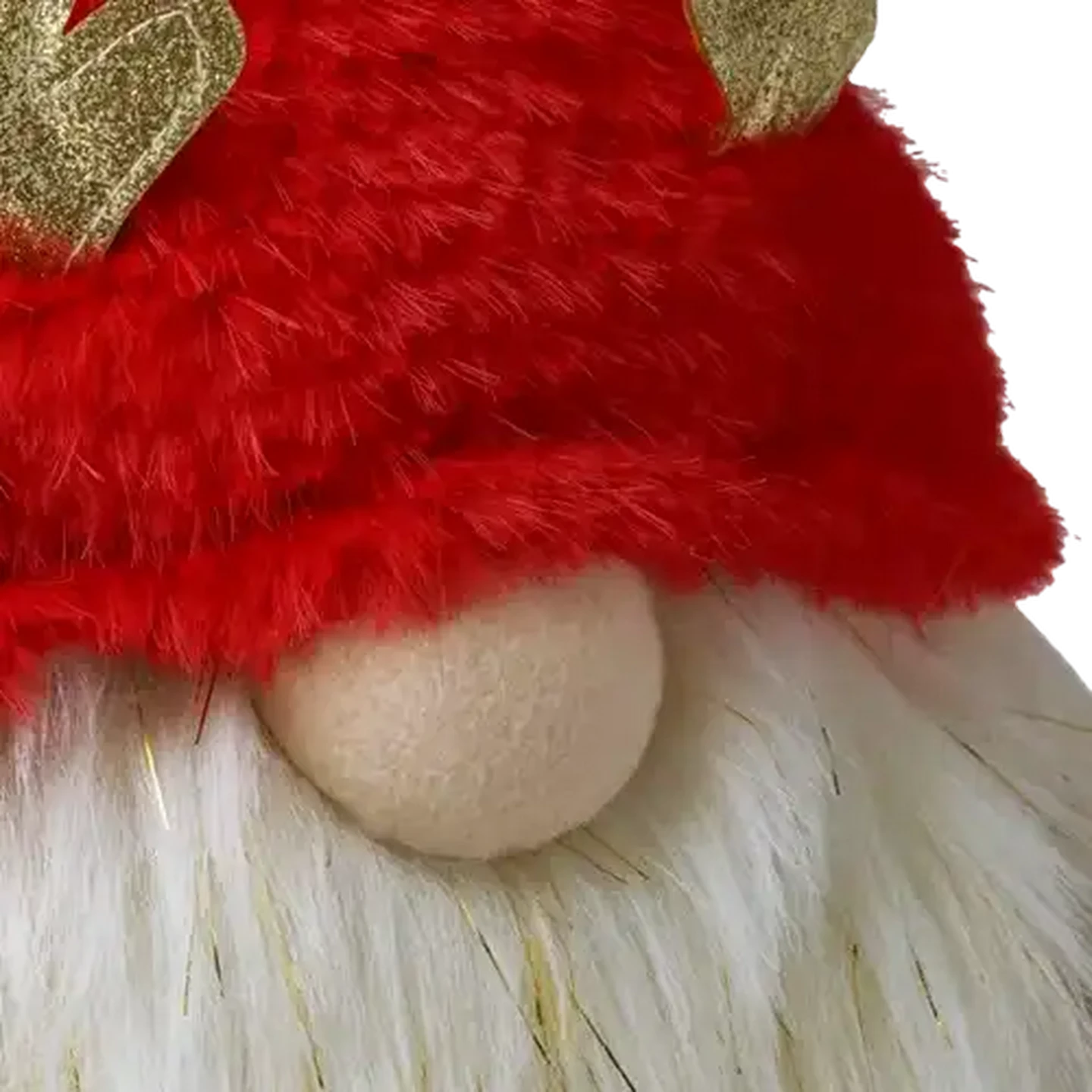 Image of Santa's Choice Red & Gold Gnome Pull Out Legs 78cm