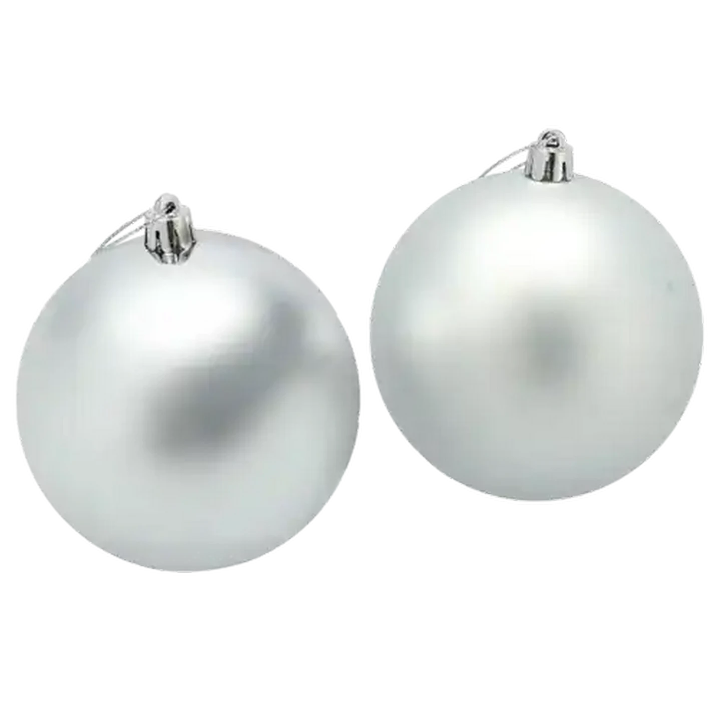 Image of Santa's Choice Silver Bauble 90mm (Type May Vary)