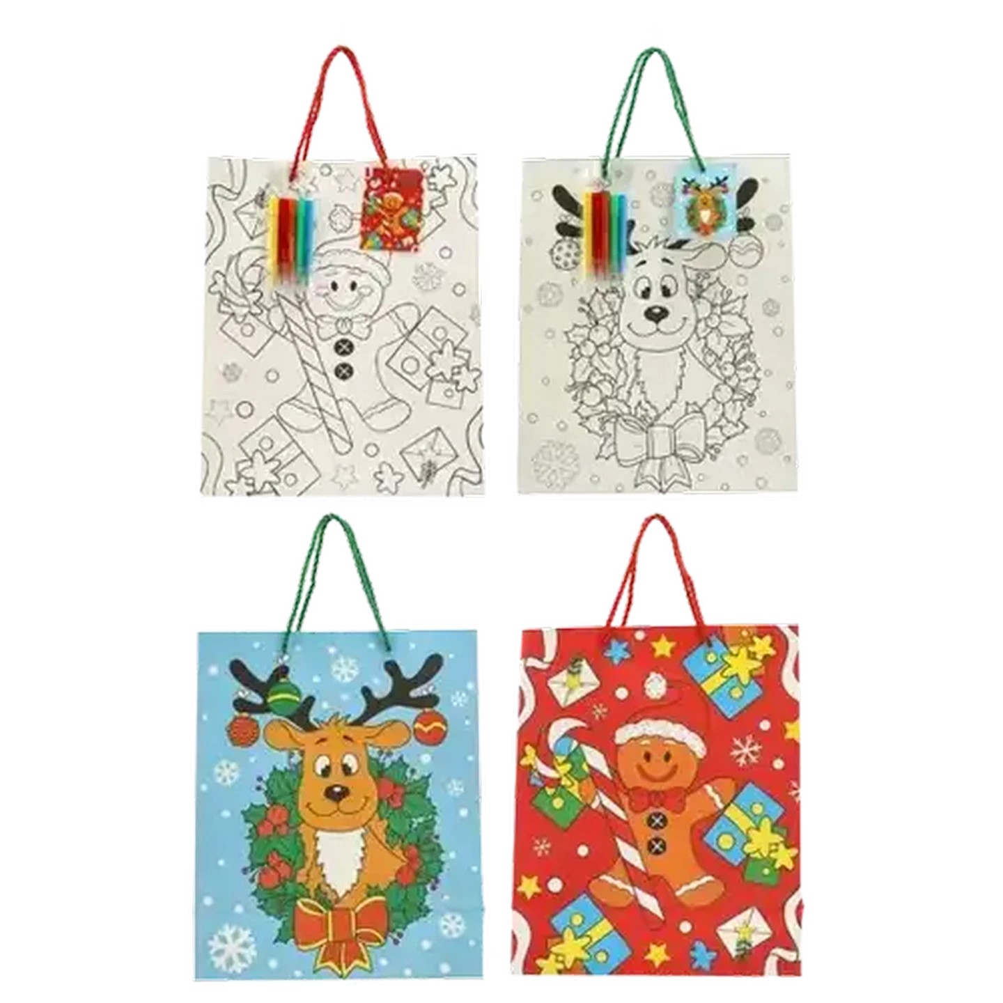 Image of Christmas Large DIY Gift Bag (Design May Vary)