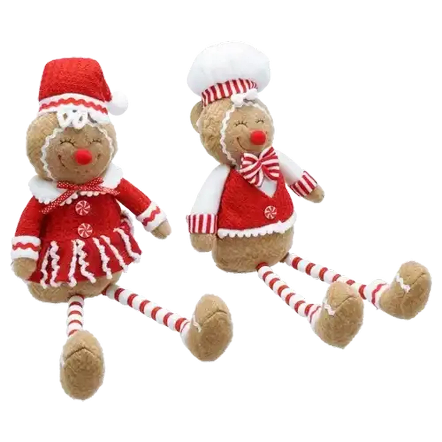 Image of Santa's Choice Gingerbread Figurines with Beaded Legs 43cm (Design May Vary)