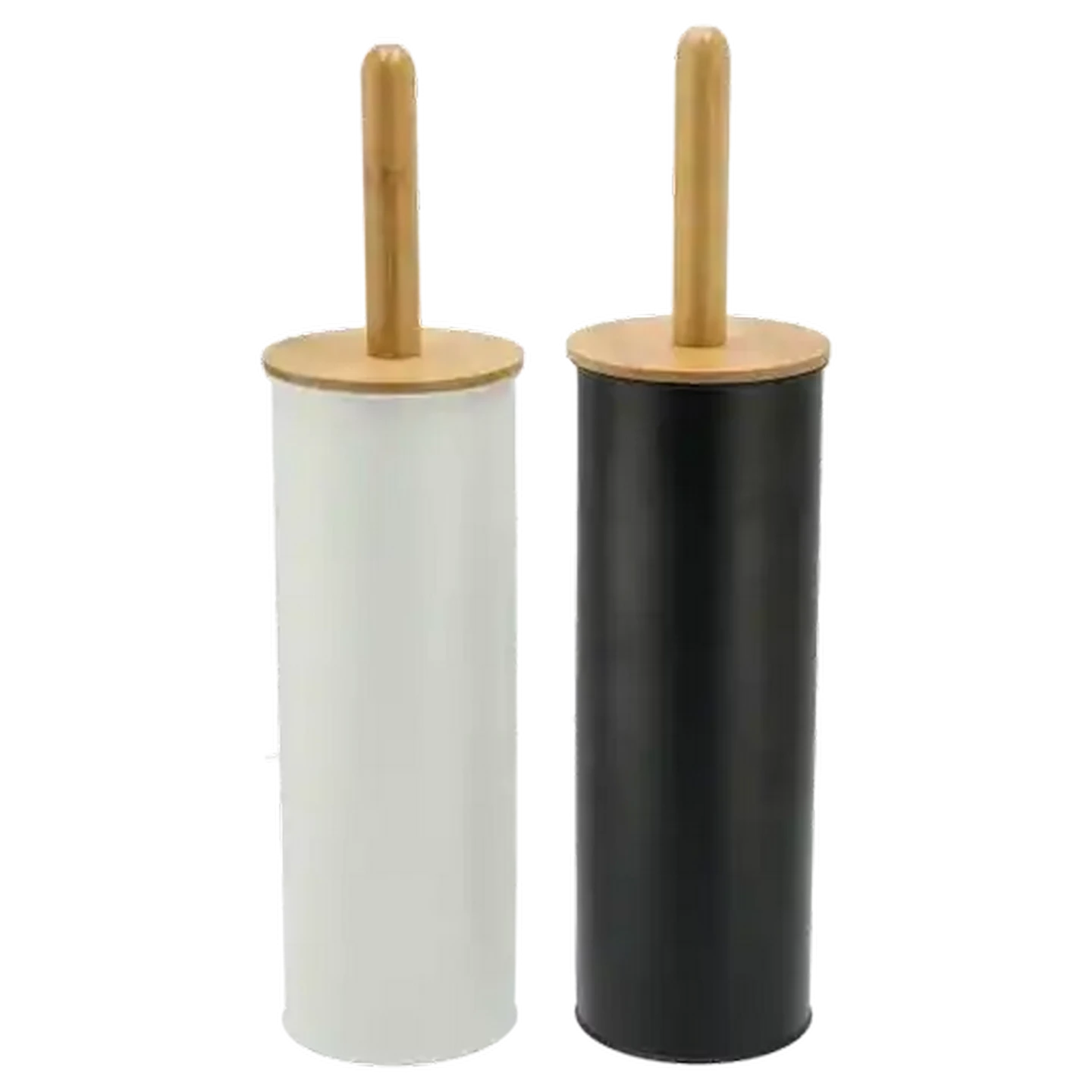 Image of Bamboo Toilet Brush Set (Colour May Vary)