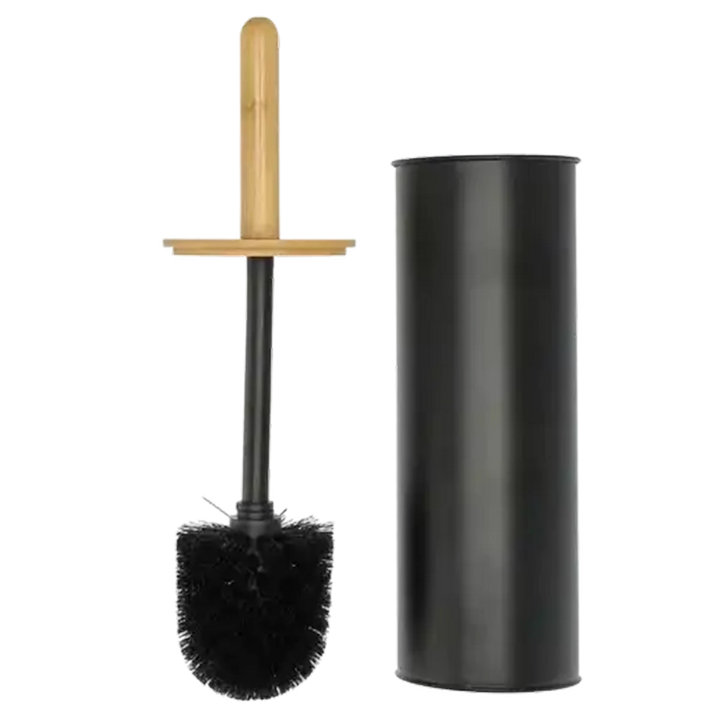 Image of Bamboo Toilet Brush Set (Colour May Vary)