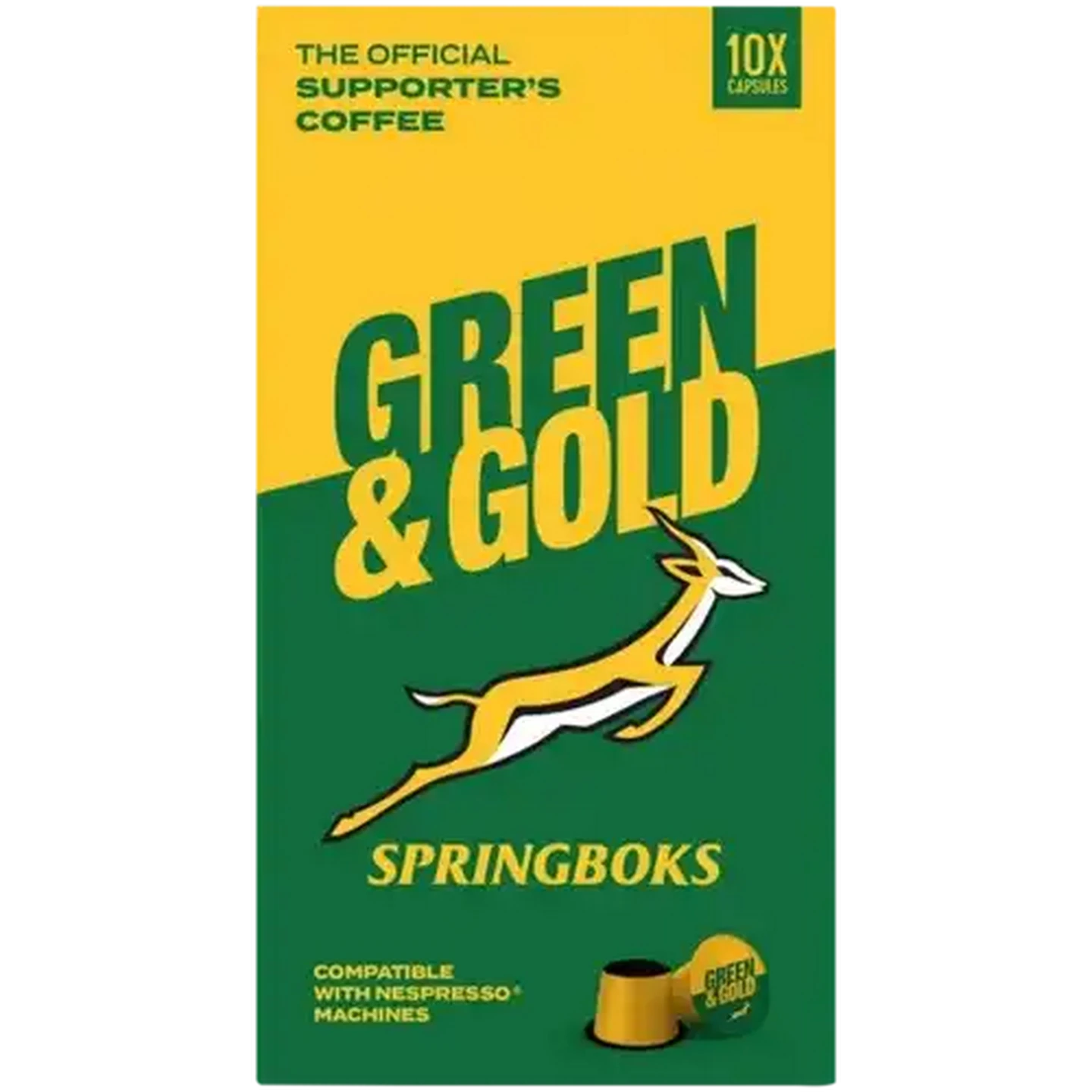 Image of Terbodore Green & Gold Coffee Capsules 10 Pack