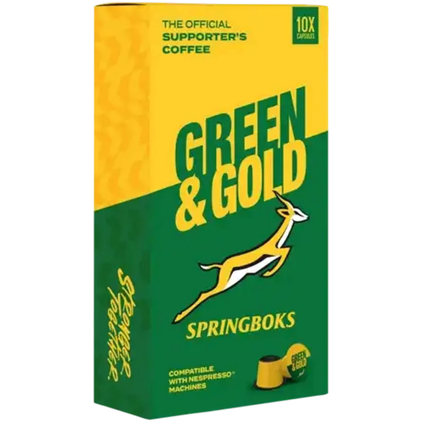 Image of Terbodore Green & Gold Coffee Capsules 10 Pack