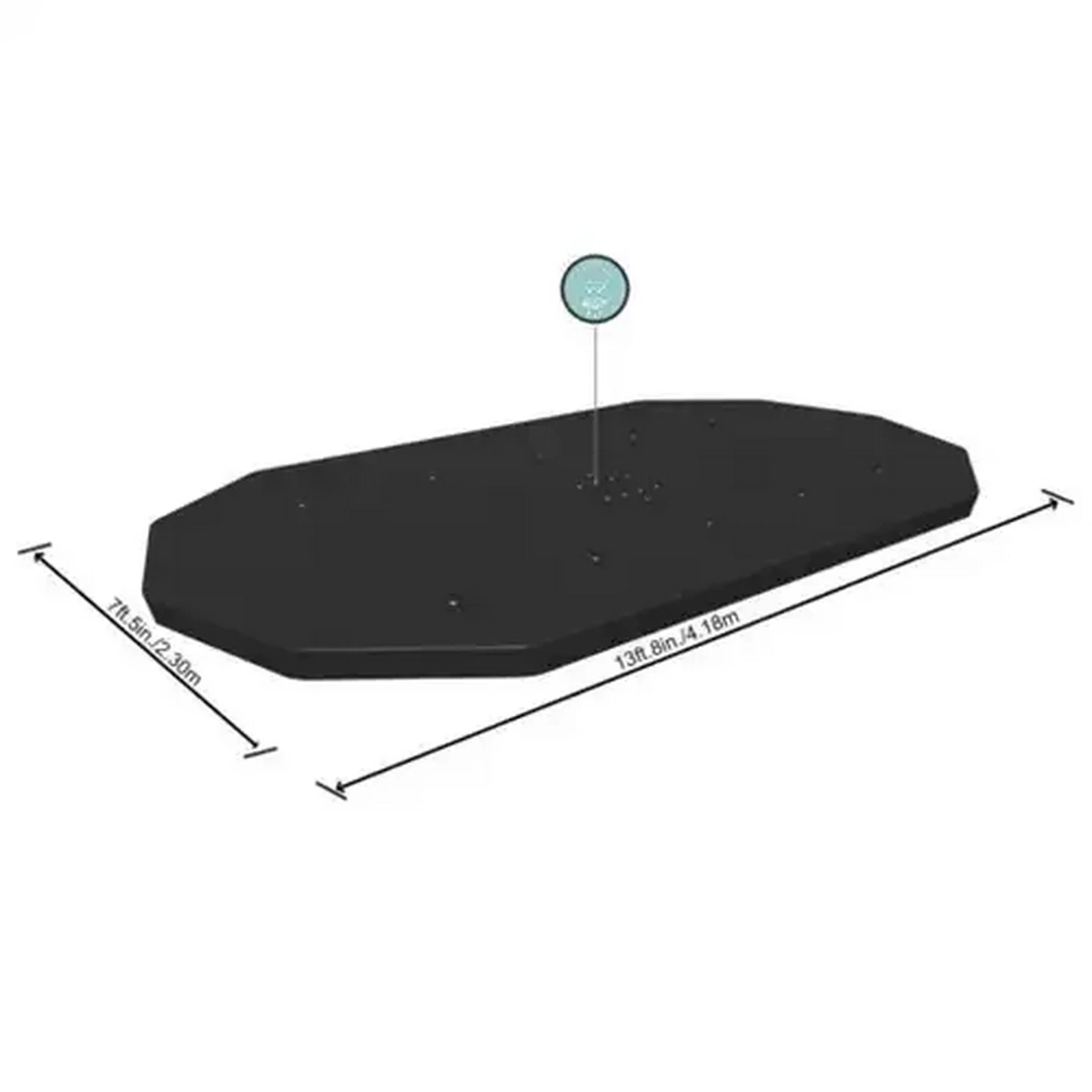 Image of Bestway Oval Pool Cover 427x230cm (Pool Not Included)