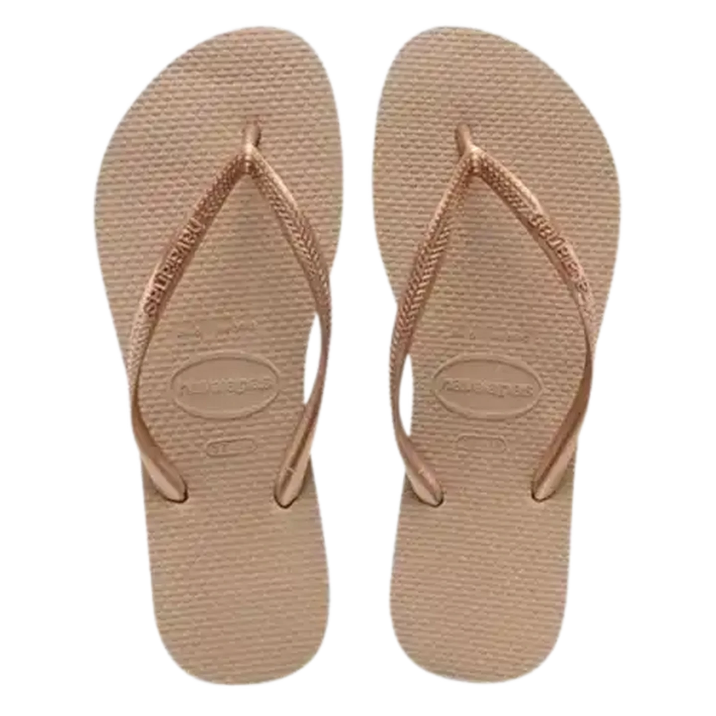 Image of Havaianas Ladies Slim Rose Gold Sandals 41/42 (Size 8)