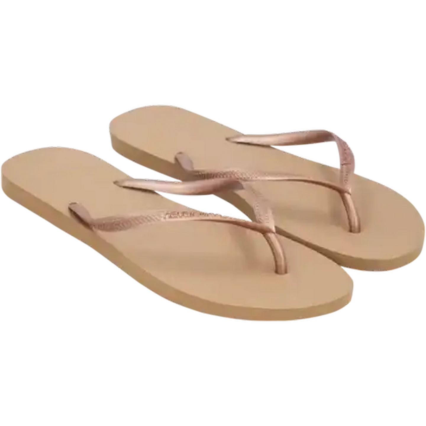 Image of Havaianas Ladies Slim Rose Gold Sandals 37/38 (Size 4/5)