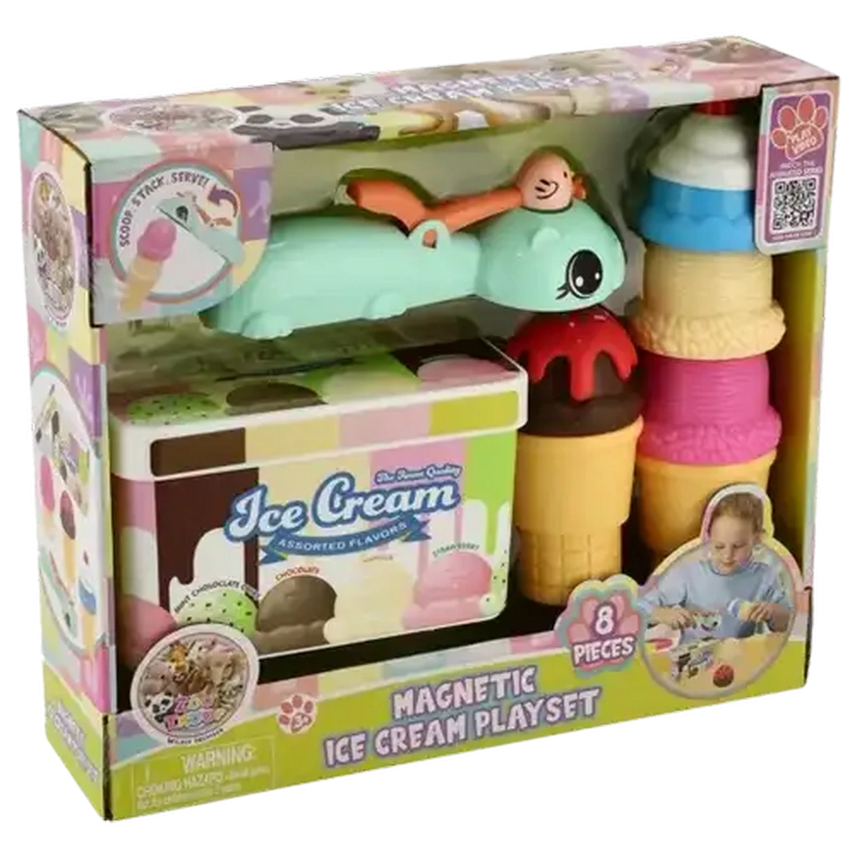Checkers Sixty60 | Zoo Troop Magnetic Ice Cream Playset 8 Piece