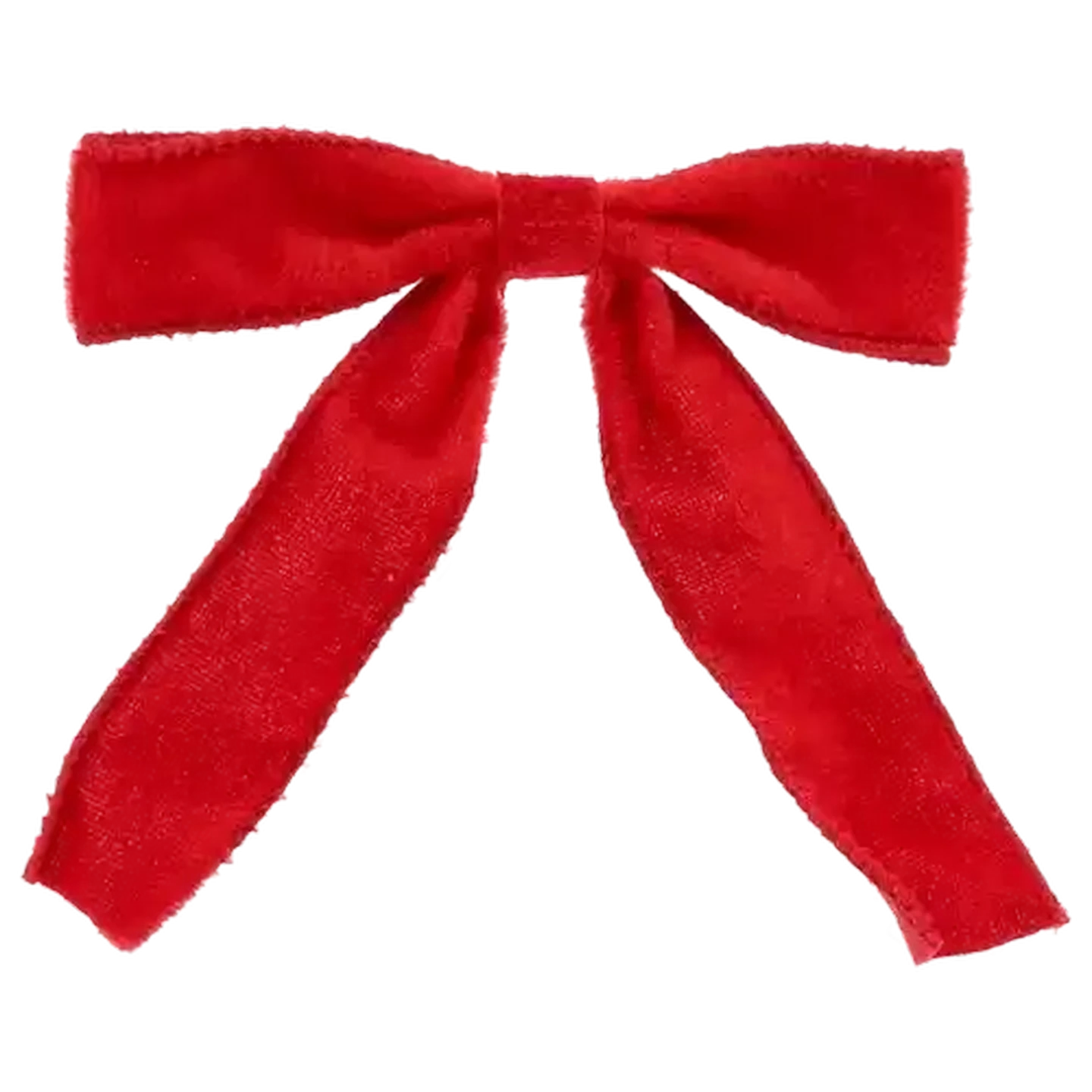 Image of Santa's Choice Velvet Wired Tree Bow Decoration 6 Piece
