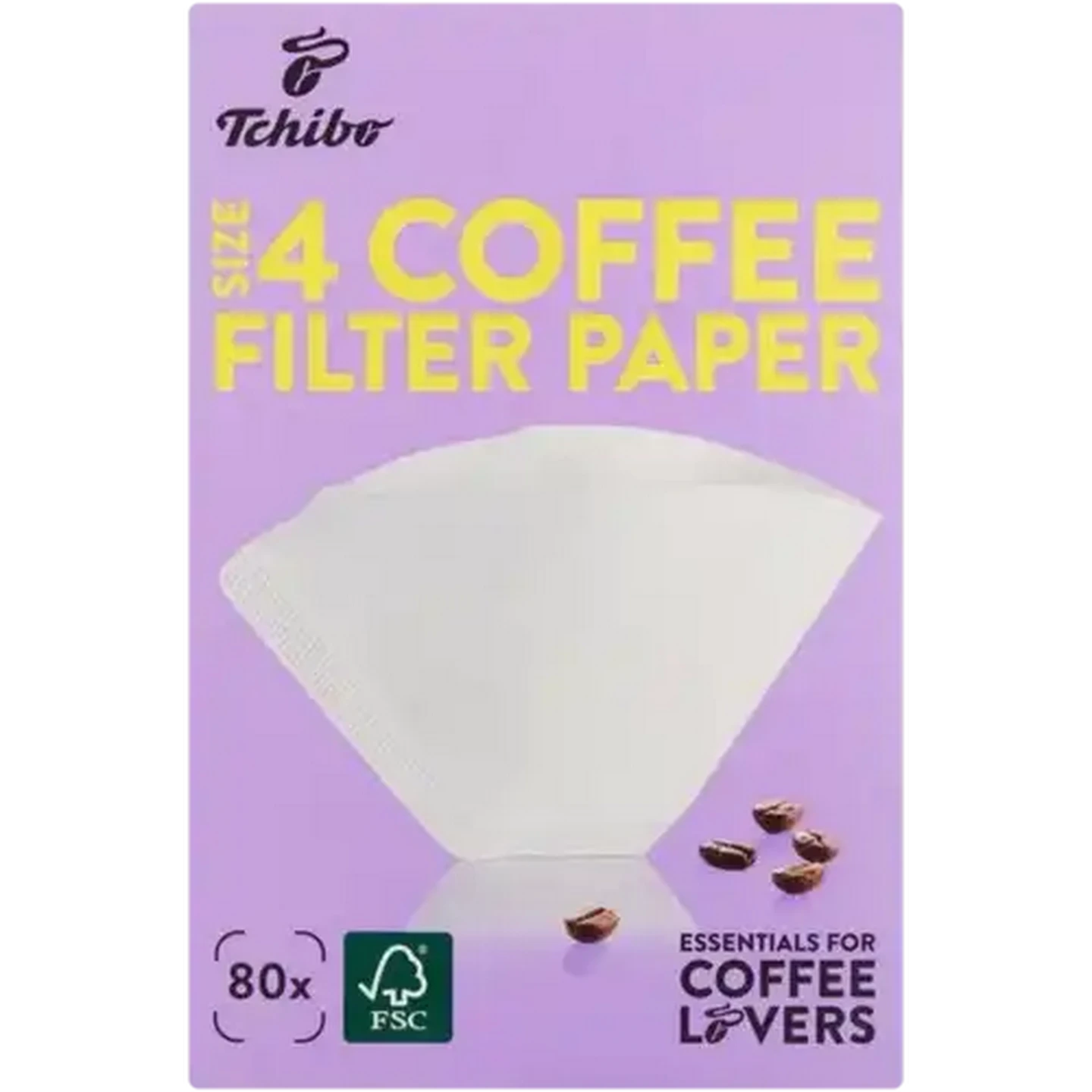 Image of Tchibo Size 4 Coffee Filter Paper 80 Pack