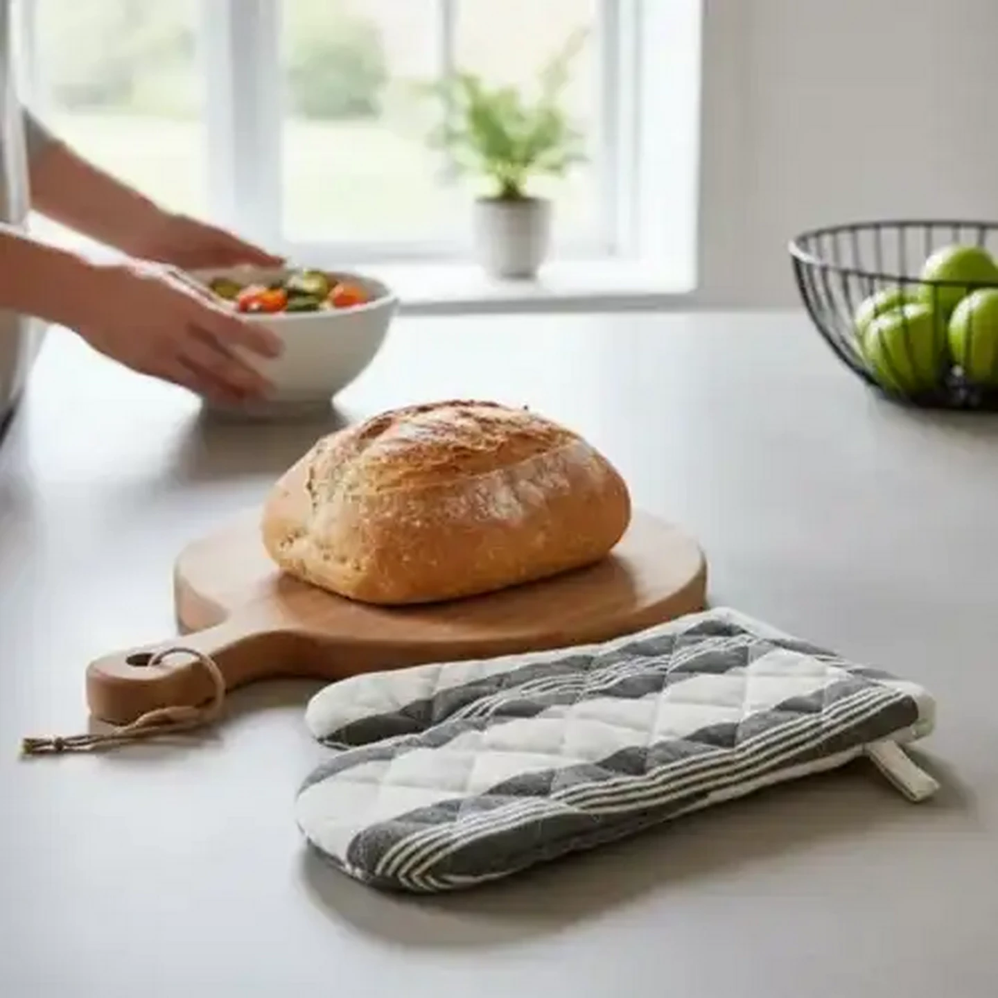 Image of Forage And Feast Green Savor Kitchen Oven Glove 16 x 32cm