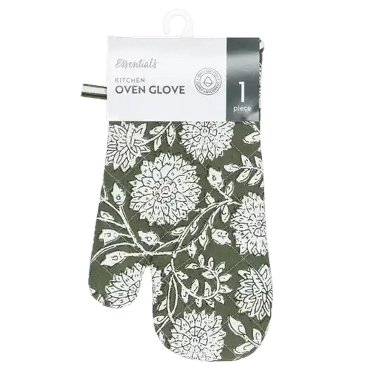 Image of Essentials Sage Malvern Oven Glove 16 x 32cm