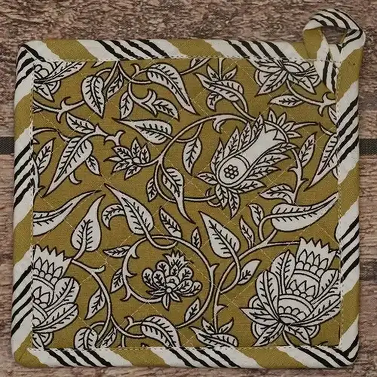 Image of Essentials Mustard Mayfair Pot Holder 20 x 20cm
