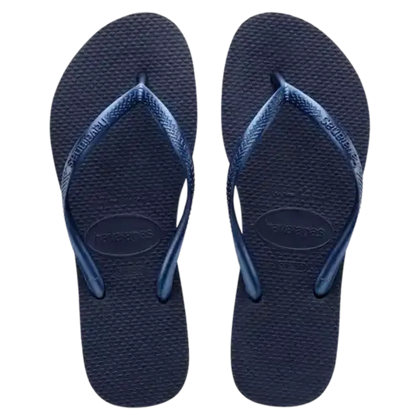 Image of Havaianas Ladies Slim Navy Blue Sandals 39/40 (Size 6/7)