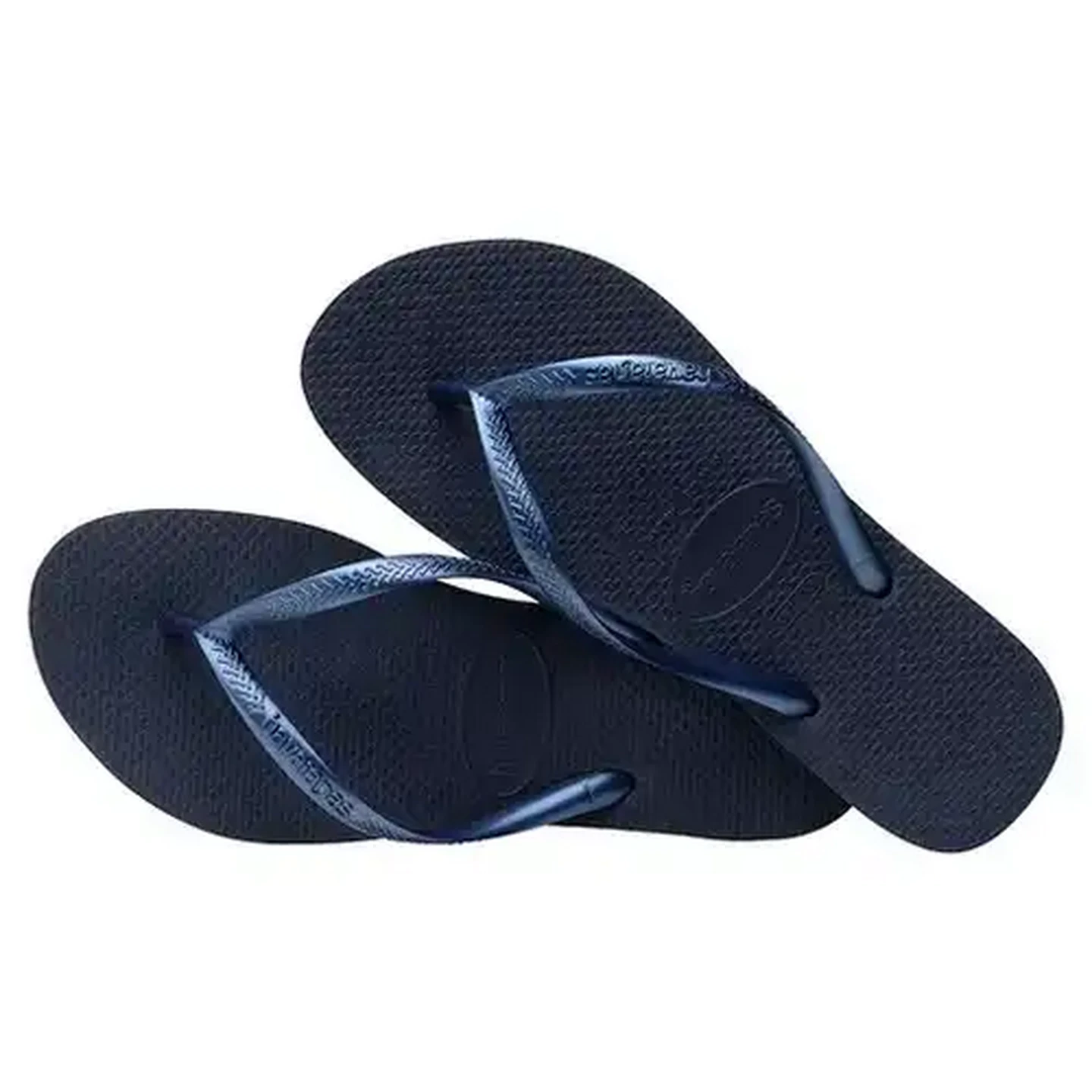 Image of Havaianas Ladies Slim Navy Blue Sandals 39/40 (Size 6/7)