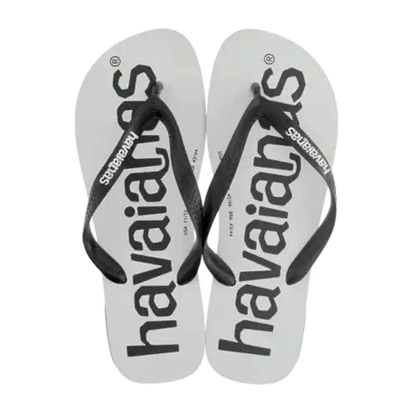 Image of Havaianas Men Sandals Top Logo Black Size 43/44