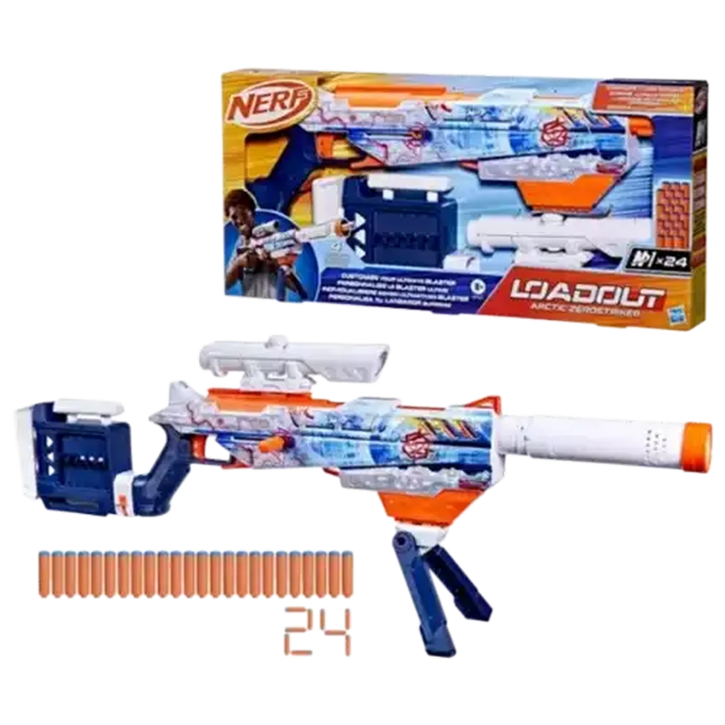 Checkers Sixty60 | Nerf Loadout Arctic Zerostriker Blaster